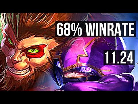 WUKONG vs KENNEN (TOP) | 68% winrate, 6/2/17 | KR Master | 11.24