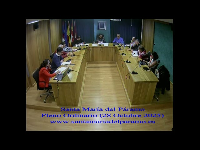 9.- Pleno Ordinario (25 de Octubre de 2025)