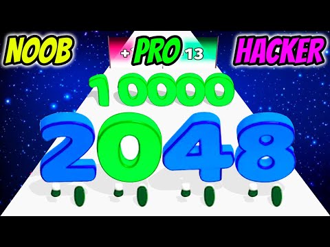 Digit Run 3D - NOOB vs PRO vs HACKER