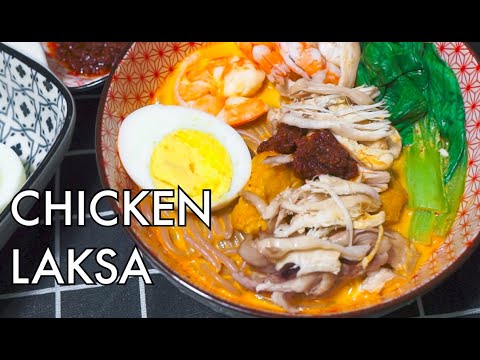 The PERFECT Singapore Chicken Laksa Noodles