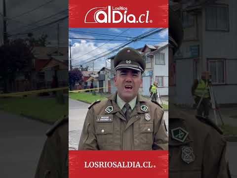 Conductor prófugo tras fatal atropello y choque en Río Bueno