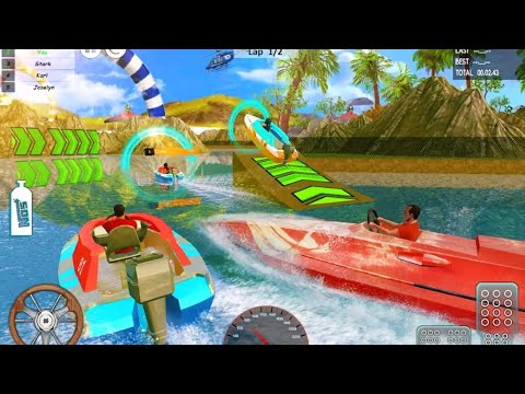 Boat Coast Rescue Simulator 2021 - Lifeguard Boat Racing - Android GamePlay(2)