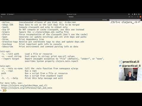 Practicalli Clojure 35 - Clojure CLI tools - an introduction