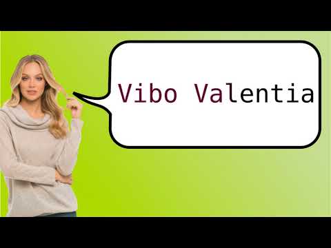 Como dizer 'Vibo Valentia' em ingles?