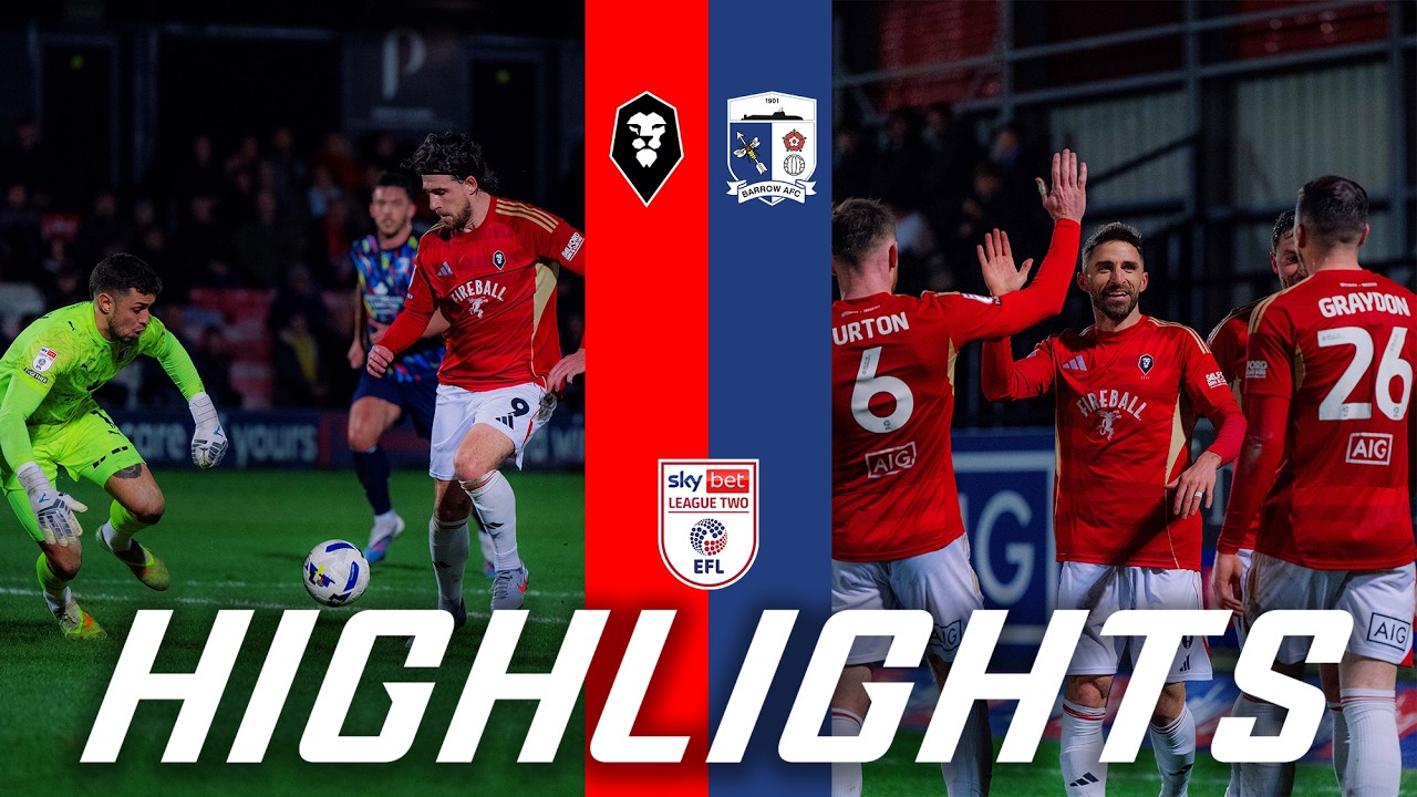 Salford City vs Barrow A Highlights