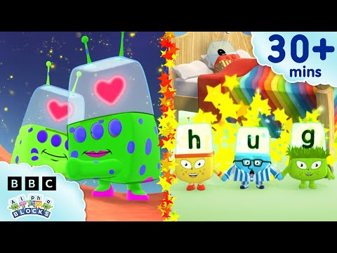 史上最溫馨！國慶抱抱日精華 🩷 | 兒童學英文單字和拼字 | Alphablocks (The Ultimate Hug Compilation! - National Hug Day 🩷 | Learn to Read and Spell for Kids | Alphablocks)