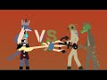 Shardantus Vs Dakota And Alfis Piggy Water Animals Battle