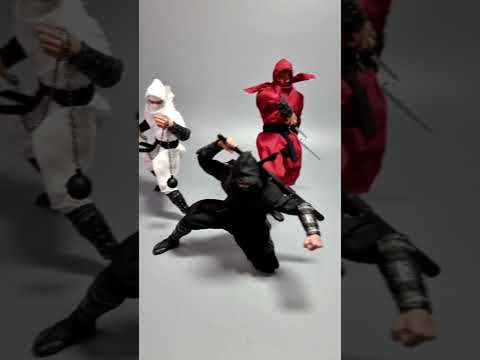 3 Shadow Ninjas by VToys Black, Red, White Preview