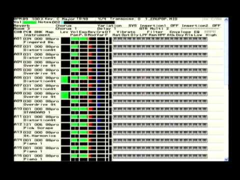 Roland SC-88Pro Guiter EFX Demo ("ERUPTION" VAN HALEN by Roland DEMO DISK.)