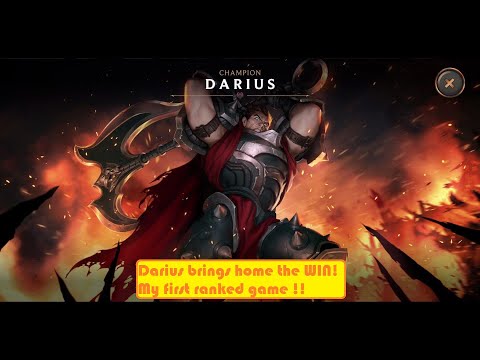Tutorial of how to win with Darius. My first ranked game.Won with 1 hp Legends Of Runterra Gameplay