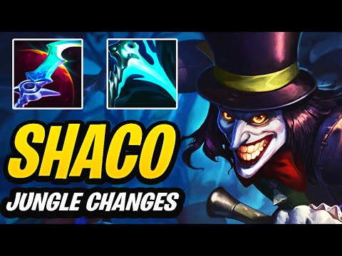 FIRST SHACO GAME AFTER JUNGLE CHANGES COMPLETE 1V9 | Challenger AD Shaco