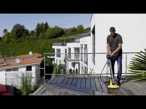 Terasų plovimo įrenginys Karcher PCL 4 video