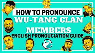 How To Pronounce Wu-Tang Clan Members Names (Correctly) #shorts  #wutangclan #howtopronounce