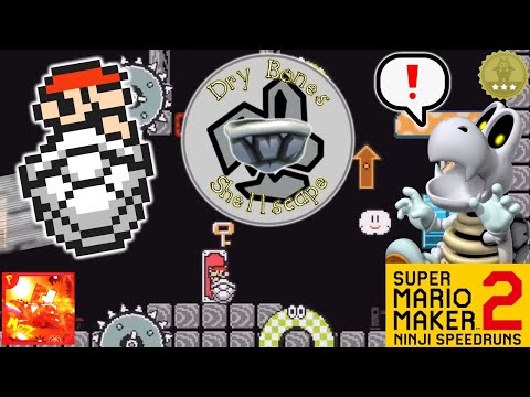 Super Mario Maker 2: Ninji Speedruns (#18) - Dry Bones Shellscape