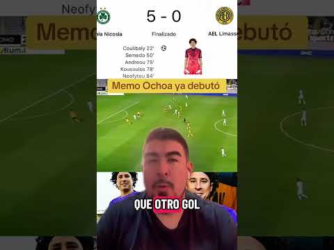 Memo Ochoa debuta en Chipre #viral #viralvideo #memoochoa #ligamx #mexico