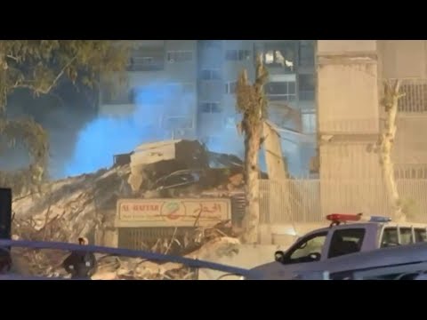 Smouldering debris at site of deadly Israeli strikes on Iran consulate | AFP