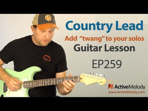 Add "twang" to your guitar solos. Learn a classic country lead in this country guitar lesson - EP259