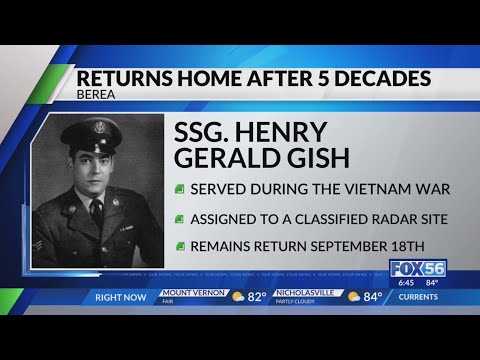 After 50 years remains of Vietnam War staff sergeant return to Kentucky