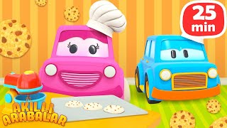Çizgi film Akıllı Arabalar. Kurabiye - Yulaf ezmesi - Waffle yapalım! 