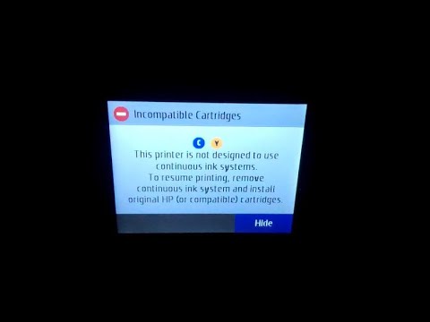 How To Solve Incompatible Cartridge Error for HP Officejet Printers