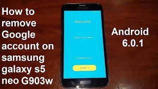 how to remove google account on samsung galaxy s5 neo G903w android 6.0.1