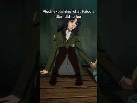 Pieck explaining what Falco's Titan Did to Her | Attack On Titan #Shorts