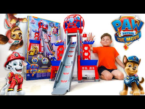 PAW PATROL THE MOVIE Toys Ultimate City Transforming Tower!