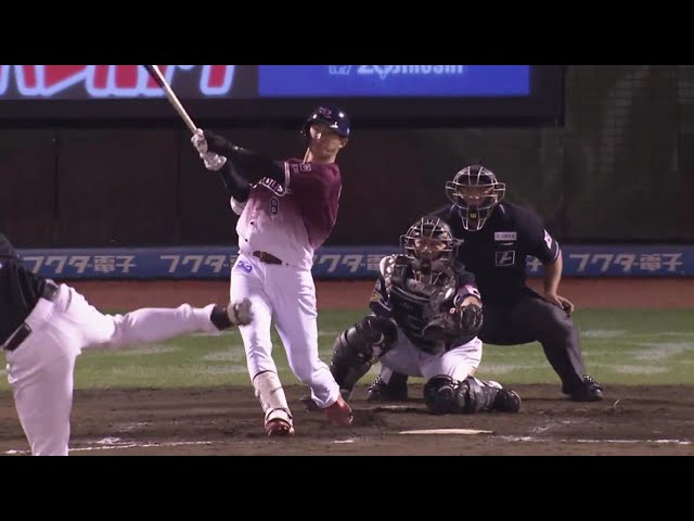 【6回裏】球場は大歓声!! イーグルス・辰己涼介 同点に追いつく執念の3ランHR!!  2023年10月7日 東北楽天ゴールデンイーグルス 対 福岡ソフトバンクホークス