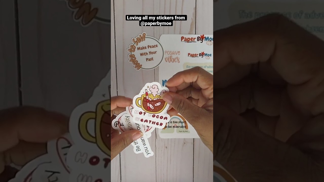 Loving These Positive Quotes Stickers From Paper By Moe | Positive Inspirational Quotes #shorts