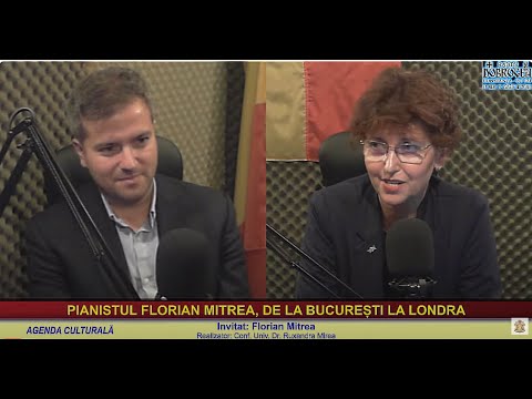 “Agenda culturală” – PIANISTUL FLORIAN MITREA, DE LA BUCUREȘTI LA LONDRA