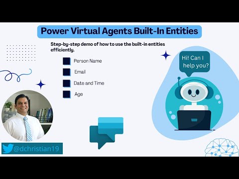 Power Virtual Agents Built-in Entities