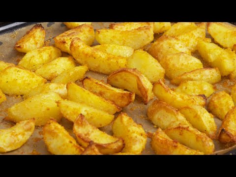 CRUNCHY POTATO WEDGES - MY HUSBAND LOVES THIS ROASTED POTATOES