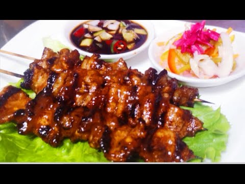 Skewered Pork Barbecue | Filipino style Pork Barbeque