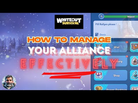 How to MANAGE Your ALLIANCE like a PRO - Whiteout Survival with Tonton