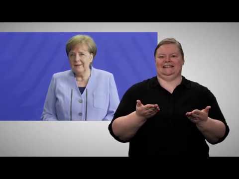 In Gebärdensprache: Kanzlerin Merkel zur Corona-Pandemie und Ostern (DGS)