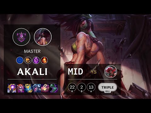 Akali Mid vs Katarina - EUW Master Patch 11.13