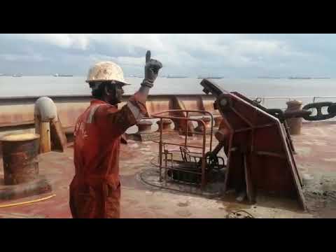 Counting anchor chain while let go