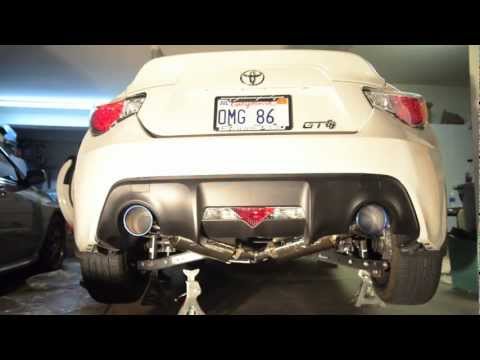 Scion FR-S: Injen SES Exhaust Before & After