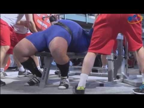 Svistunov Volodymyr - Bench Press 335 kg @120+ kg / European Open Championships 2016