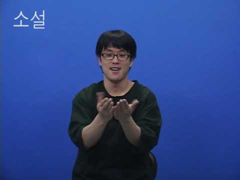 「소설」의 한국수어 표현