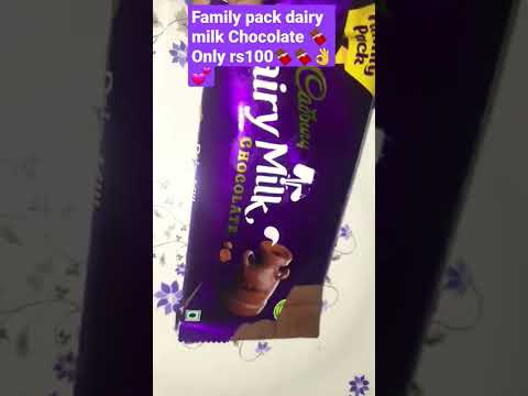 family pack dairy milk Chocolate 🍫🍫only rs 100👍🍫💕#dairymilk#familypack #yammy#ytshorts #viralvideo🙏💐