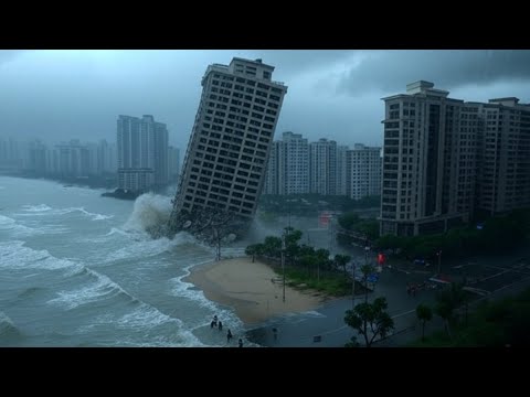 China's strongest monster Typhoon Kajiki of 2025 shakes buildings, causes chaos in Hainan