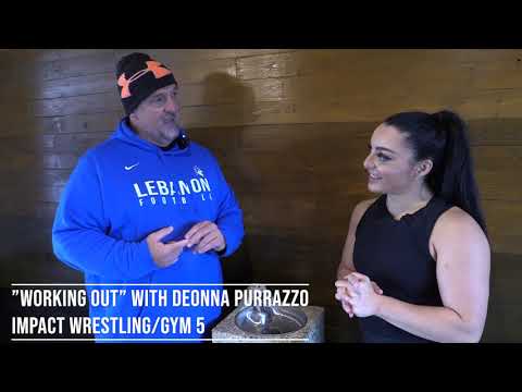 Big Joe "Works out" at Gym 5 with Deonna Purrazzo from Impact Wrestling