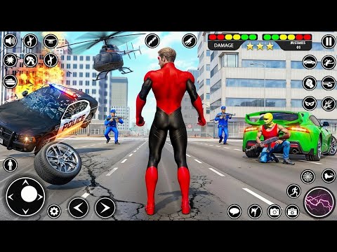 Spider Rope Hero City Rescue | Gameplay