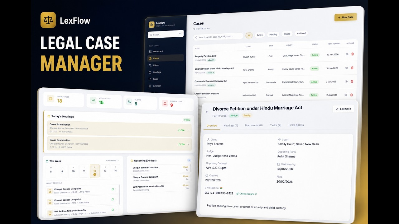 The Ultimate Case Manager for Solo Lawyers: Google Sheets, Calendar, Drive & WhatsApp Sync