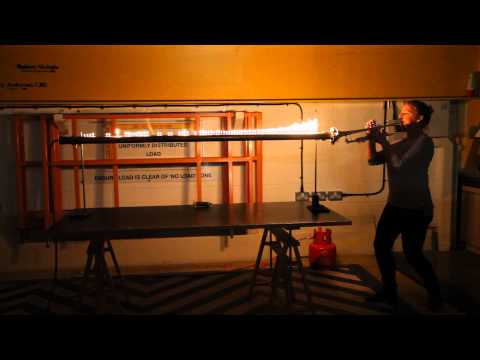 Anna Ploszajski plays Rubens' Tube / Fire Trumpet
