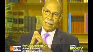 Randall Robinson on CSPAN'S InDepth : Feb 3rd 2013