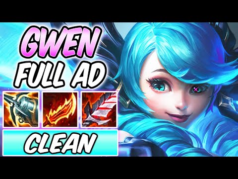 FULL AD GWEN ON-HIT ADC GAMEPLAY NEW AMAZING CHAMPION | Crit Build & Runes | League of Legends | S11