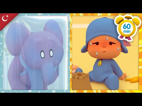 🌡️ 🥵 🥶  POCOYO TÜRK - Sıcak VS Soğuk [ 60 dakika ] Çocuklar için ÇIZGI FILMLER