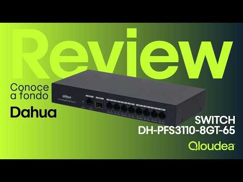 ¿Qué ofrece el Switch Dahua DH-PFS3110-8GT-65? Análisis y características